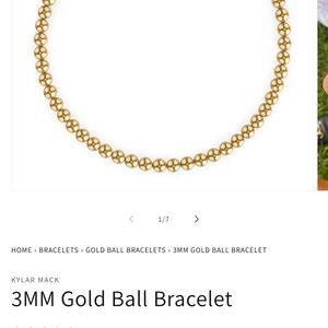 Gold Beaded Bracelet